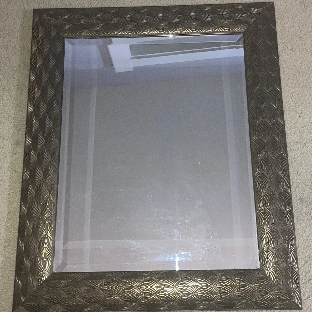 Antique Gold Peacock Beveled Mirror By MCS Industries